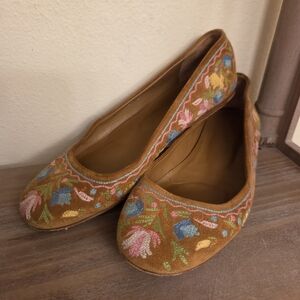 Bally Suede Ballet Flats